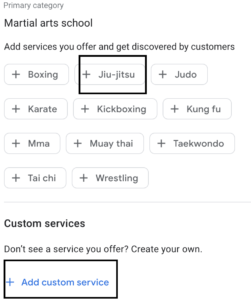 Jiu Jitsu Services
